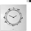 Image de Horloge murale moderne pour bureau, salon ou cuisine Nido - Gris