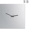 Image de Horloge murale carrée avec miroir au design moderne Narciso - Gris