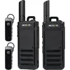 Image de Retevis RB639P Talkie-walkie, radio PMR446 avec écouteurs sans fil, type-C, talkie-walkie VOX portable pour le camping, l'école(Noir, 2 pièces)