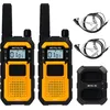 Image de Retevis RB648 Walkie Talkie étanche IP67, radio robuste avec casque, 2000 mAh, double PTT vibration PMR446, VOX, talkie-walkie pour chantier
