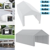 Image de LARS360 Carport gris 3x6m & tente de stockage - Garage en toile résistant aux intempéries avec toit en PE résistant aux UV pour voiture, SUV, camion & bateau - Abri de garage pour jardin & cour