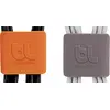 Image de Bluelounge CableClip Medium, Gris foncé Orange