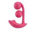 Image de HoneyPlayBox - Melody-Capteur de Pression Contrôlé par App Vibrateur à Boules Doubles Clitoris et Point G Magenta