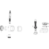 Image de QUARQ Valve Sclaverand pour le manomètre TyreW, y compris le joint de protection