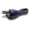 Image de Trendnet 2.8m USB/VGA KVM câble kvm Noir 2,8 m - Neuf