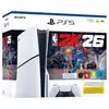 Image de Sony PlayStation 5 Slim - NBA 2K26 Bundle 1 To Wifi Noir, Blanc - Neuf