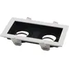 Image de Support Spot GU10 Encastrable Orientable Double Projecteur Blanc/Noir
