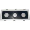 Image de Support Spot GU10 Encastrable Orientable Triple Projecteur Blanc/Noir