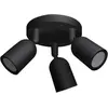 Image de Spot LED en saillie Triple Orientable NOIR pour ampoule GU10