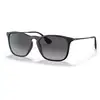 Image de Ray - Ban Homme Ray - Ban RB4187 CHRIS 622/8G Lunettes de soleil Injecté Noir Gris Carré Normale Ombré
