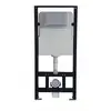 Image de Bâti-support Réglable Pour Toilettes Et Wc Suspendu G3004a - Plaque De Chasse Modèle Verre Noir - Bernstein