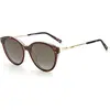 Image de Missoni Femme Missoni MIS 0026/S 086/HA Lunettes de soleil Plastique Havane sombre Marron Cat Eye Ombré