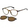 Image de Polaroid Unisex Polaroid PLD 6137/CS 086/SP Lunettes de soleil Plastique Havane Cuivre Ronde Polarisé