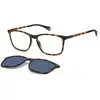 Image de Polaroid Homme Polaroid PLD 6139/CS 086/C3 Lunettes de soleil Plastique Havane sombre Gris Carré Polarisé