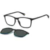 Image de Polaroid Homme Polaroid PLD 6139/CS 807/M9 Lunettes de soleil Plastique Noir Gris Carré Polarisé