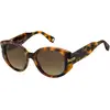 Image de Marc Jacobs Femme Marc Jacobs MJ 1052/S 05L/HA Lunettes de soleil Acétate Havane Marron Ronde Normale Ombré