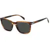 Image de DAVID BECKHAM Homme DAVID BECKHAM DB 1076/S KVI/IR Lunettes de soleil Acétate Marron dépouillé Gris Carré