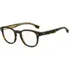 Image de Hugo Boss Homme Hugo Boss BOSS 1384 086 Montures optiques Acétate Havane Carré