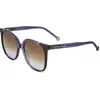 Image de Carolina Herrera CH 0062/S Violet brown 57/19/145 Lunettes de soleil pour femme
