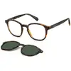 Image de Polaroid Unisex Polaroid PLD 6203/CS 086/UC Lunettes de soleil Plastique Havane Vert Carré Polarisé