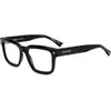 Image de Dsquared2 Homme Dsquared2 D2 0090 807 Montures optiques Plastique Noir Carré