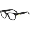 Image de Dsquared2 Homme Dsquared2 D2 0074 807 Montures optiques Plastique Noir Carré