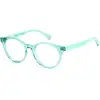 Image de Polaroid Enfant Polaroid PLD D831 WK2 Montures optiques Plastique Bleu clair cascade Ronde