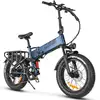 Image de Vélo électrique pliable SAMEBIKE RS-A02 Pro 20 pouces avec batterie 48 V 15 Ah, Bleu - Neuf