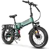 Image de Vélo électrique pliable SAMEBIKE RS-A02 Pro 20 pouces avec batterie 48 V 15 Ah, Vert - Neuf