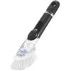 Image de OXO Brosse à vaisselle avec distributeur de produit à vaisselle 30x3,2x9,5cm, blanc/noir/clair