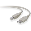 Image de Belkin F3U133b10 - Câble de périphérique USB A/B * A/B ; DSTP (connexion plug-and-play simple, 3m)