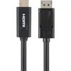 Image de Cable/displayport To Hdmi Dp-m/hdmi-m 6' Belkin - Câble Displayport Vers Hdmi, Mâle/mâle - 1,8m - Noir