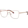 Image de Michael Kors Femme Michael Kors MK3035 MEMPHIS 1108 Montures optiques Métal Or Papillon Normale