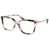 Image de Michael Kors Femme Michael Kors MK4101U SHENANDOAH 3009 Montures optiques Acétate Tortue Carré Normale