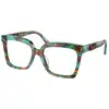Image de Michael Kors Femme Michael Kors MK4119U NASSAU 4000 Montures optiques Acétate Vert Carré Normale