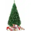 Image de Sapin De Noël, Arbre De Noël Artificiel Pour Décoration De Noël Matériau Pvc Avec Pied En Métal 1.8m - Costway