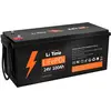 Image de Batterie LiFePO4 24 V 100 Ah avec BMS 2560 Wh, accumulateur d'énergie pour installation solaire, moteur de bateau, camping-cars