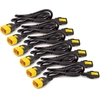 Image de APC Netshelter - Kit cordon d'alimentation (6 ea) - Verrouillable - C13 à C14 - 0,6m - Neuf