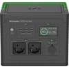 Image de Schneider OffGrid 500 - Centrale électrique portable - LCD, Lithium Ion, 2 prises CEE 7/3 Schuko, onde sinusoïdale, 3 USB-A, 2 USB-C, chargeur sans fil - AC 195 - 265 / DC 12 -30 V - 500 Watt - Lithium Ion - 517 Wh - Ports de sortie : 2 - noir, vert