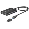 Image de Sonnet USB3-DDP4K Adaptateur de câble vidéo USB type A 2 x DisplayPort Noir (USB3-DDP4K)