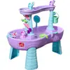 Image de Step2 Rain Shower Splash Licornes Table D'Eau Avec 13 Accessoires - Rose & Violet Table Jeux D'Eau Table D'Activité Pour Le Jardin, Table Activité Eau Table D'Eau Extérieur