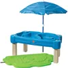Image de Step 2 - Step2 Cascading Cove Table De Jeu Sable Et Eau Enfant Avec Parasol Table De Jeu À Eau Pour Le Jardin
