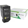 Image de Lexmark - Rendement élevé - jaune - original - cartouche de toner LCCP, LRP, Lexmark Corporate - pour Lexmark CX725de, CX725dhe, CX725dthe