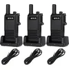 Image de Retevis RB647 Radio PMR446, Walkie Talkie étanche, 16 canaux, radio professionnelle, 1000 mAh, VOX, pour l'école, la sécurité 3 pièces