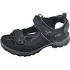 Image de Ecco Andes II : sandales plates pour femmes, couleur noire, style décontracté
