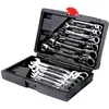 Image de Coffret De 12 Pcs Clé À Cliquet Métrique 8-19mm Dent Clé Mixt Plate À Cliquet Métrique