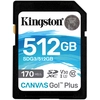 Image de Kingston Technology Canvas Go! Plus Carte SDXC Canvas Go Plus 170R C10 UHS-I U3 V30 de 512 Go - Neuf