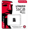 Image de SD MicroSD Card 16GB Kingston SDHC (Class10) retail