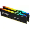 Image de Kit Barrettes mémoire 32Go (2x16Go) DIMM DDR5 Kingston Fury Beast RGB 5600MHz CL40 (Noir) #DEFAULT