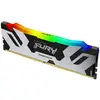 Image de Kingston Fury  Renegade RGB DDR5 - 16 Go (1 x 16 Go) - 6400 MT/s C32 - Intel XMP 3.0 - Noir/Argent - Neuf